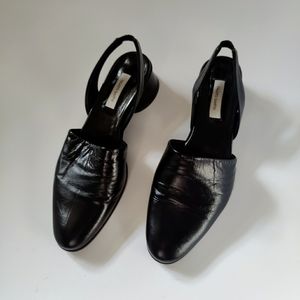 NWOT Fausto Santini Mid Heels Slingback Pumps